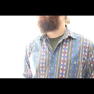 Vintage 90’s Men’s Aztec Design Woolrich  Shirt